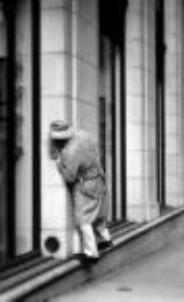 Discreet surveillance photograph from a distance.